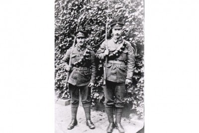 alfred James Gadd 1896- 1979 & Luke Gadd 1891 who was the village boot repairer.jpg